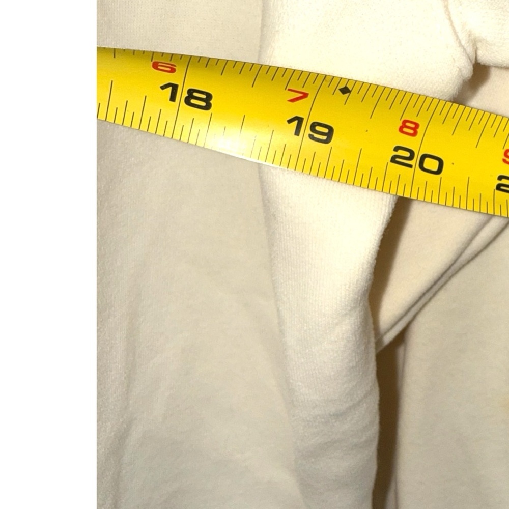Champion Classic Powerblend Small C Logo Crewneck Sweatshirt - Cream Size L - Picture 13 of 13